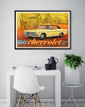 Load image into Gallery viewer, 1966 Chevy Owner's Manual POSTER! - Design - Antique - Pop Art - Original Owner's Manual - Chevrolet - Wall Art - Vintage