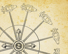 Load image into Gallery viewer, 1968 Disneyland Rocket Jets Patent POSTER! - Tomorrowland - Space - Vintage - Theme Park - Patent