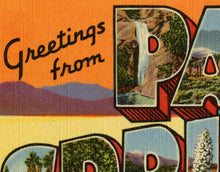 Load image into Gallery viewer, Vintage PALM SPRINGS "Large Letter" POSTER! (up to 24" x 36") - Vintage - Antique - Joshua Tree - Desert - Vacation - Coachella - Southwest