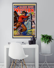 Load image into Gallery viewer, Vintage 1945 Western Cowboy Pulp Magazine POSTER! (3 sizes available) - Masked Rider - Cowboy