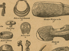 Load image into Gallery viewer, 1906 Archaeology Illustrations POSTER! (up to 24" x 36") - Webster Dictionary - Vintage - Steampunk - Victorian - Antique - Indiana Jones