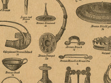 Load image into Gallery viewer, 1906 Archaeology Illustrations POSTER! (up to 24" x 36") - Webster Dictionary - Vintage - Steampunk - Victorian - Antique - Indiana Jones