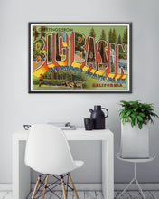 Load image into Gallery viewer, Big Basin Redwood State Park "Large Letter" Postcard POSTER! (up to 24" x 36") - California - Travel