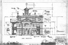 Load image into Gallery viewer, Vintage Haunted Mansion Blueprint POSTER! (up to 24" x 36") - Disneyland - Disney - Theme Parks - New Orleans Square - Doom Buggy - Ghosts