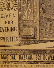 Load image into Gallery viewer, 1884 Magic Shop Catalogue Cover POSTER! (up to 24" x 36") - Magician - Tricks - Halloween