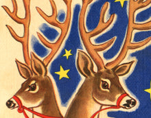 Load image into Gallery viewer, Santa Claus Christmas POSTER! (up to 24" x 36") - Night Before - Santa Claus - Reindeer