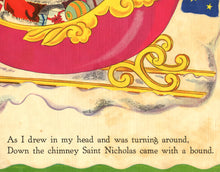 Load image into Gallery viewer, Santa Claus Christmas POSTER! (up to 24" x 36") - Night Before - Santa Claus - Reindeer