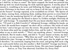 Load image into Gallery viewer, A Christmas Carol (Charles Dickens) Tiny Word BOOK POSTER - Minimalist - Literature