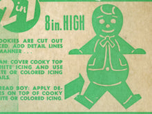 Load image into Gallery viewer, Vintage Cookie Cutter Box POSTER! (up to 24 x 36) - Gingerbread Man - Snowman - Cooky - Antique