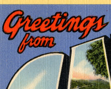 Load image into Gallery viewer, Vintage CATALINA ISLAND Large Letter Postcard POSTER! (up to 24x36) - Antique - California