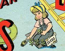 Load image into Gallery viewer, 1943 Chutes & Ladders Board Game Box POSTER! (up to 24 x 36 inches) - Vintage - Kids