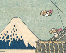 Load image into Gallery viewer, Cape Mario vs. Super Koopas! - Original POSTER! (up to 24" x 36") - 1990 - Super Mario World - Nintendo - Hokusai - Mitsui Shop - Painting