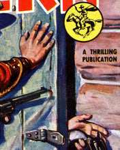Load image into Gallery viewer, Vintage 1945 Western Cowboy Pulp Magazine POSTER! (3 sizes available) - Masked Rider - Cowboy