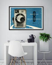 Load image into Gallery viewer, 1960 Movie Camera POSTER! (up to 24" x 36") - Vintage Film - Kodak Brownie
