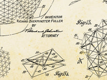 Load image into Gallery viewer, EPCOT Spaceship Earth / Geodesic Sphere Patent POSTER! (up to full-size 24" x 36") - Magic Kingdom - Theme Park - Future - Attraction - Ride