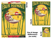 Load image into Gallery viewer, 1913 Fair Hawaii Hulu Music POSTER (up to 24 x 36) - Vintage Style - Sheet Music