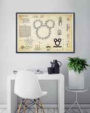 Load image into Gallery viewer, Mickey FIREWORKS Display Patent POSTER! (up to full-size 24 x 36) - Disneyland - Disney World - Magic Kingdom - Theme Park - Patents - Gifts