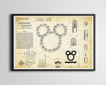 Load image into Gallery viewer, Mickey FIREWORKS Display Patent POSTER! (up to full-size 24 x 36) - Disneyland - Disney World - Magic Kingdom - Theme Park - Patents - Gifts