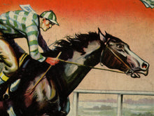 Load image into Gallery viewer, 1937 Horse Racing Board Game Box POSTER! - Grand National - Up to full size 24x36 - Vintage - Antique - Jockey - Club - Paddock - Art