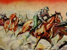 Load image into Gallery viewer, 1937 Horse Racing Board Game Box POSTER! - Grand National - Up to full size 24x36 - Vintage - Antique - Jockey - Club - Paddock - Art