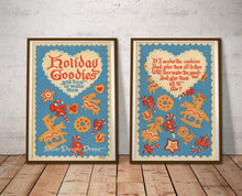 Load image into Gallery viewer, 1952 Holiday Goodies Cookie POSTER! (up to 24" x 36") - Decoration - Christmas - Baking - Kitchen
