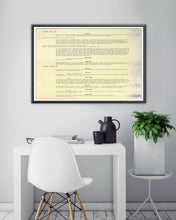 Load image into Gallery viewer, Haunted Mansion Script POSTER! (up to 24" x 36") - Disney World - Disneyland - Haunted House - Theme Park - Welcome Foolish Mortals - Art