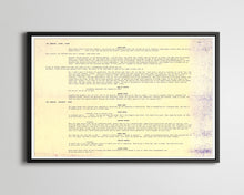 Load image into Gallery viewer, Haunted Mansion Script POSTER! (up to 24" x 36") - Disney World - Disneyland - Haunted House - Theme Park - Welcome Foolish Mortals - Art