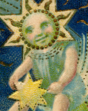 Load image into Gallery viewer, 1907 Happy New Year Moon Baby POSTER! (up to 24" x 36") - Holidays - Cute - Decoration