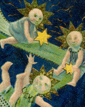 Load image into Gallery viewer, 1907 Happy New Year Moon Baby POSTER! (up to 24" x 36") - Holidays - Cute - Decoration