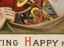 Load image into Gallery viewer, 1923 Happy Santa Christmas POSTER! - Multiple Sizes - Vintage Look - Holidays - Antique - Art