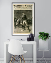 Load image into Gallery viewer, 1888 Harper's Weekly BASEBALL Cover POSTER! (up to 24" x 36") - Vintage Style