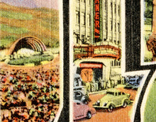 Load image into Gallery viewer, Vintage Hollywood POSTER! (up to full-size 24" x 36") - Large Letter Postcard - California - Movies - Travel Gifts - Souvenir - Los Angeles