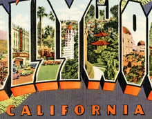 Load image into Gallery viewer, Vintage Hollywood POSTER! (up to full-size 24" x 36") - Large Letter Postcard - California - Movies - Travel Gifts - Souvenir - Los Angeles