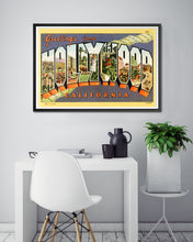 Load image into Gallery viewer, Vintage Hollywood POSTER! (up to full-size 24" x 36") - Large Letter Postcard - California - Movies - Travel Gifts - Souvenir - Los Angeles