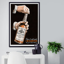 Load image into Gallery viewer, Premium 1941 I.W. Harper Whiskey POSTER! (up to 24" x 36") - Fortune Magazine Ad - Bourbon - Vintage - Bar