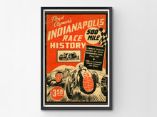 Load image into Gallery viewer, 1946 Indianapolis 500 Car Racing POSTER! - (up to 24" x 36") - Vintage - Antique - American Cars - Automobilia - Gifts - Book