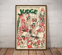 Load image into Gallery viewer, 1930 Judge Magazine Christmas POSTER! (up to 24" x 36") - Winter - Santa - Toys - Art