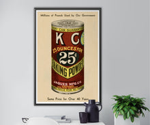 Load image into Gallery viewer, 1930 Baking Powder Can Vintage Style POSTER! (up to 24" x 36") - Kitchen - Cake - Cookbooks