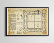 Load image into Gallery viewer, 1904 Board Game Patent POSTER! (up to 24" x 36") - Landlord's Game - Monopoly