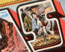 Load image into Gallery viewer, LAS VEGAS Large Letter Postcard POSTER! (up to 24 x 36) - Southwest - Vintage - Art