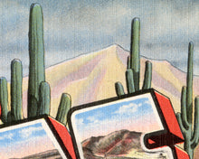 Load image into Gallery viewer, LAS VEGAS Large Letter Postcard POSTER! (up to 24 x 36) - Southwest - Vintage - Art