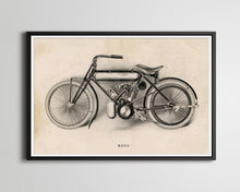 Load image into Gallery viewer, 1908 M.M. Magneto Motorcycle POSTER! (Full-size 24" x 36" or smaller) - Vintage - Antique - Postcard - Racing - Motorbike - American Motor