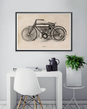 Load image into Gallery viewer, 1908 M.M. Magneto Motorcycle POSTER! (Full-size 24" x 36" or smaller) - Vintage - Antique - Postcard - Racing - Motorbike - American Motor