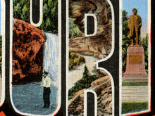 Load image into Gallery viewer, Vintage Missouri Travel POSTER! (up to 24" x 36") - Large Letter Postcard - Antique - Midwest - St Louis - Kansas City - Ozarks