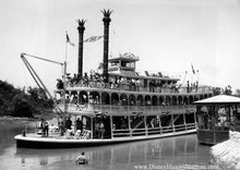 Load image into Gallery viewer, Vintage Mark Twain STEAMBOAT Blueprint POSTER! (up to 24 x 36 inches) - Disneyland - Frontierland - Riverboat