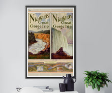 Load image into Gallery viewer, 1928 NIAGARA'S Great Gorge Trip Brochure POSTER! (up to 24 x 36) - Niagara Falls - Maid of the Mist