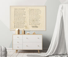 Load image into Gallery viewer, 1920's Nursery Rhyme Alphabet Poem POSTER! (up to 24 x 36) - Fairy Tales - Kids - Children