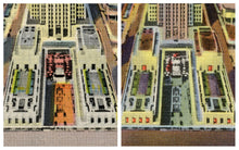 Load image into Gallery viewer, Rockefeller Center Night & Day POSTER SET! (up to 24" x 36") - New York City - Vintage - Postcard - Art Deco - Antique - Skyline - 30 Rock