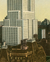 Load image into Gallery viewer, 1934 New York Illustrated POSTER! (up to 24" x 36") - Empire State Building - Blimp - Airship