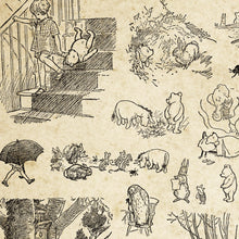 Load image into Gallery viewer, 1926 Winnie the Pooh Illustration POSTER! (multiple sizes) - Art - Milne - Drawing - Tattoo - Piglet - Christopher Robin